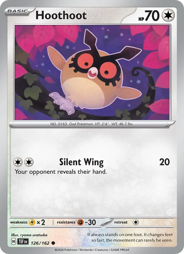 Hoothoot - 126 - Temporal Forces - LevelupCards.nl