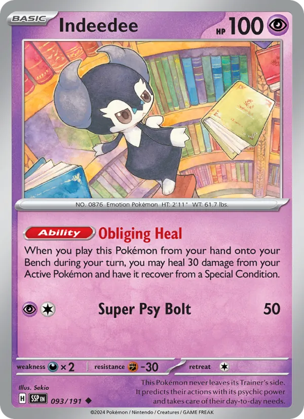 Indeedee - 093 - Surging Sparks - LevelupCards.nl