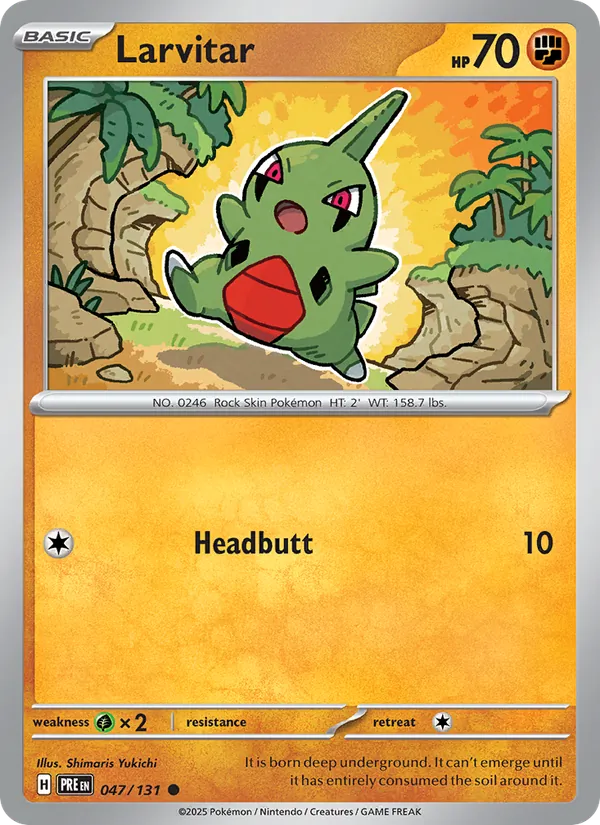Larvitar - 047 - Prismatic Evolutions - LevelupCards.nl