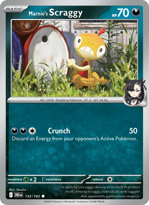 Marnie's Scraggy - 132 - Destined Rivals - LevelupCards.nl