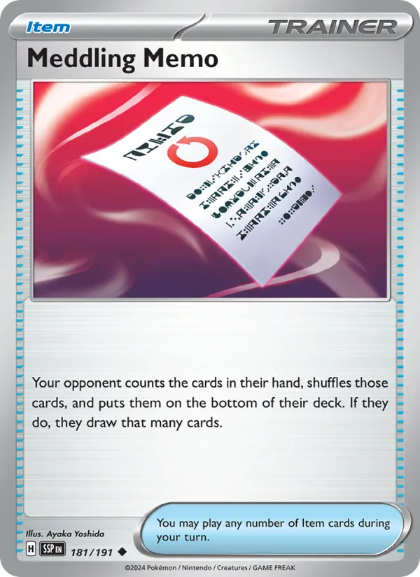 Meddling Memo - 181 - Surging Sparks - LevelupCards.nl