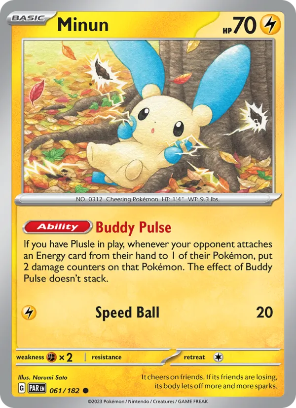 Minun - 061 - Paradox Rift - LevelupCards.nl