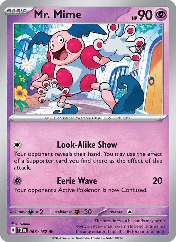 Mr. Mime - 063 - Temporal Forces - LevelupCards.nl