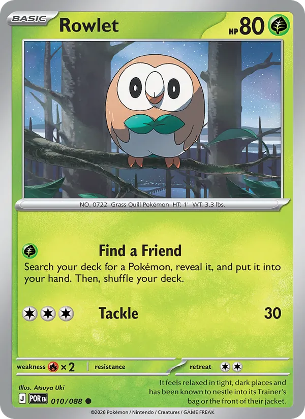 Rowlet - 010 - Perfect Order - LevelupCards.nl