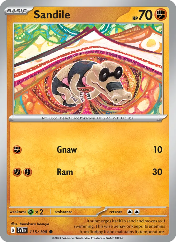 Sandile - 115 - Scarlet & Violet - LevelupCards.nl