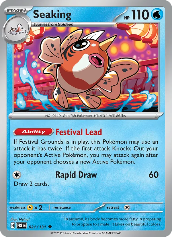 Seaking - 021 - Prismatic Evolutions - LevelupCards.nl