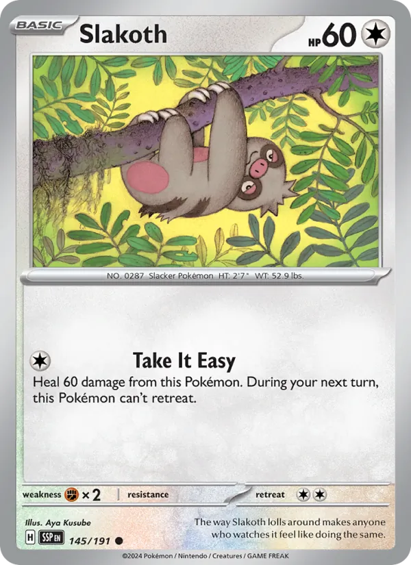 Slakoth - 145 - Surging Sparks - LevelupCards.nl