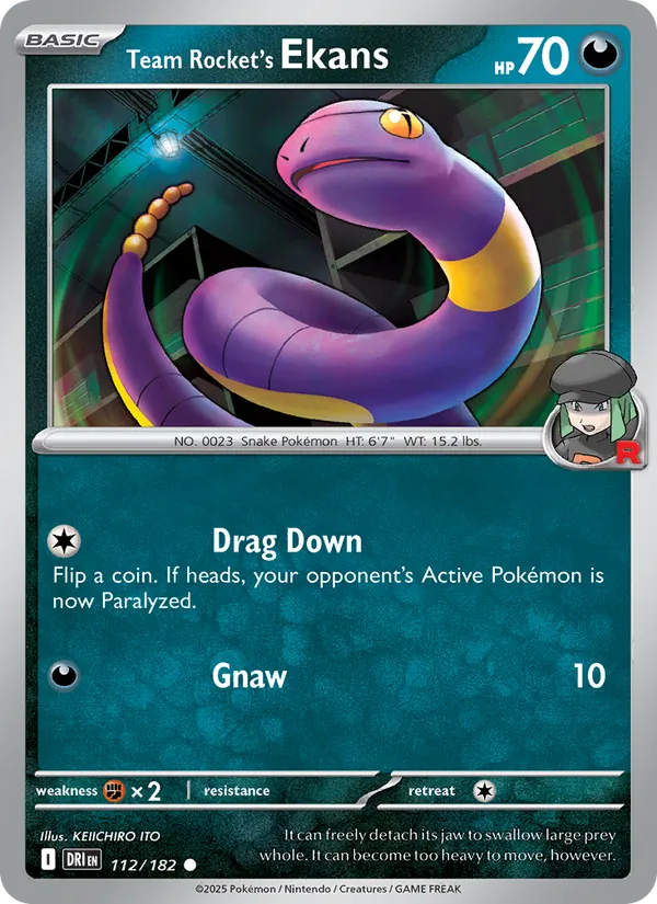 Team Rocket's Ekans - 112 - Destined Rivals - LevelupCards.nl