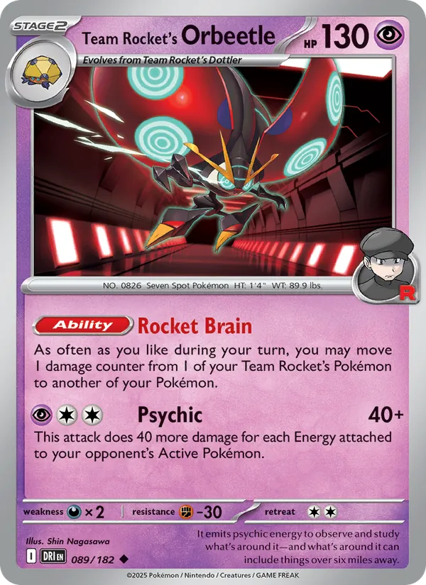 Team Rocket's Orbeetle - 089 - Destined Rivals - LevelupCards.nl