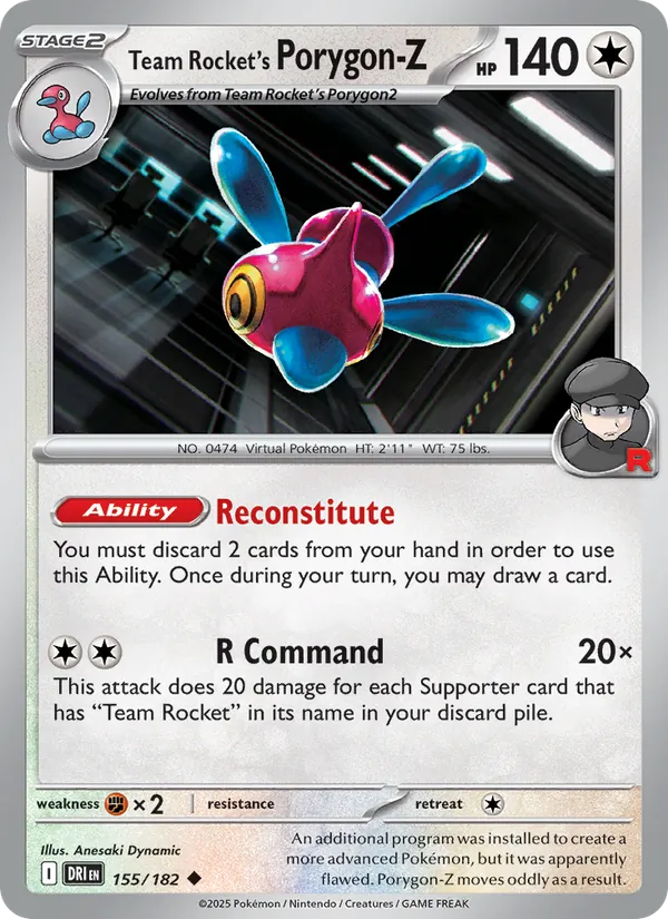 Team Rocket's Porygon-Z - 155 - Destined Rivals - LevelupCards.nl