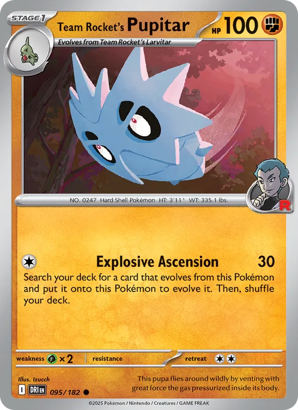 Team Rocket's Pupitar - 095 - Destined Rivals - LevelupCards.nl