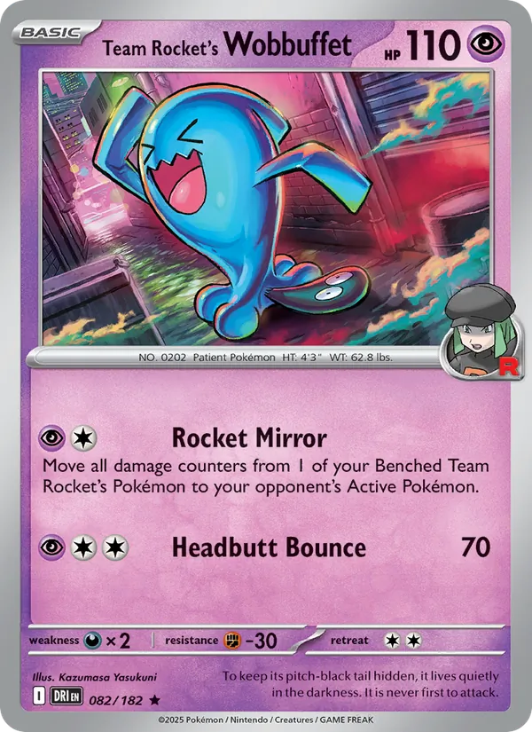 Team Rocket's Wobbuffet - 082 - Destined Rivals - LevelupCards.nl